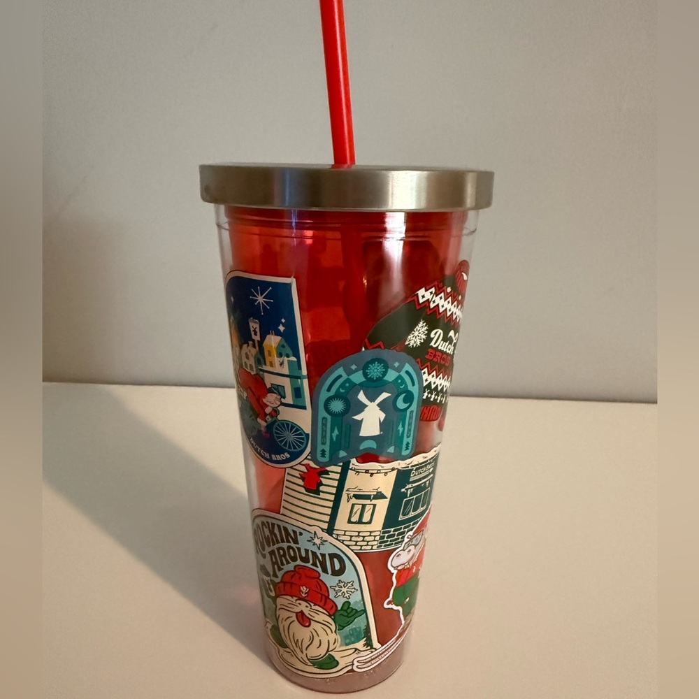 Dutch Bros 2024 Holiday Tumbler with Straw